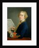 Portrait of Francesco Geminiani, Italian violinist by Andrea Soldi