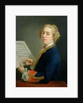 Portrait of Francesco Geminiani, Italian violinist by Andrea Soldi