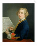 Portrait of Francesco Geminiani, Italian violinist by Andrea Soldi