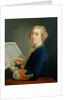 Portrait of Francesco Geminiani, Italian violinist by Andrea Soldi