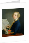 Portrait of Francesco Geminiani, Italian violinist by Andrea Soldi