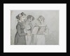 Oratorio performance at the Drury Lane Theatre, part three of a triptych, 1814 by John Nixon