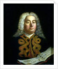 Portrait of George Frederick Handel with a copy of the Messiah, c.1749 by English School
