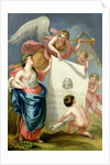 Allegorical study for a memorial print of Handel by Giovanni Battista Cipriani