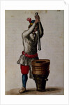 Processing of treacle from the 'Illustrated book of Venetian Costumes' by Jan van Grevenbroeck