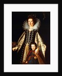 Portrait of Archduchess Maria Maddalena of Austria with her son Ferdinand II, 1622-23 by Justus Sustermans