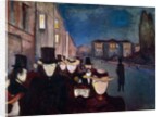 Evening on Karl Johan, 1892 by Edvard Munch