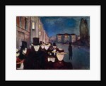 Evening on Karl Johan, 1892 by Edvard Munch