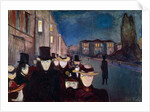 Evening on Karl Johan, 1892 by Edvard Munch