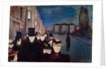Evening on Karl Johan, 1892 by Edvard Munch