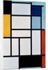 Composition with red, black, yellow, blue and grey, 1921 by Piet Mondrian