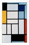 Composition with red, black, yellow, blue and grey, 1921 by Piet Mondrian
