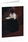 Woman writing, 1908 by Oscar Ghiglia