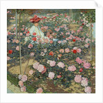 Mrs Ojetti in the rose garden, 1907 by Oscar Ghiglia