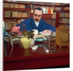 The writer and art critic Ugo Ojetti in the study, 1909-1910, by Oscar Ghiglia by Oscar Ghiglia