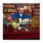 The writer and art critic Ugo Ojetti in the study, 1909-1910, by Oscar Ghiglia by Oscar Ghiglia