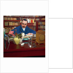 The writer and art critic Ugo Ojetti in the study, 1909-1910, by Oscar Ghiglia by Oscar Ghiglia