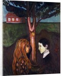 Eyes in eyes, 1894 by Edvard Munch