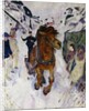Galloping horse, 1910, by Edvard Munch. Norway, 20th century. by Edvard Munch