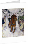 Galloping horse, 1910, by Edvard Munch. Norway, 20th century. by Edvard Munch
