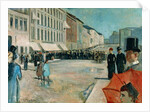 Music on Karl Johan Street, 1889 by Edvard Munch