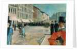 Music on Karl Johan Street, 1889 by Edvard Munch