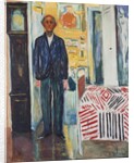 Self-portrait, Between the Clock and the Bed, 1940-1942 by Edvard Munch