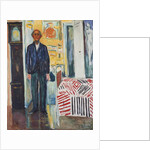 Self-portrait, Between the Clock and the Bed, 1940-1942 by Edvard Munch