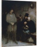 The waiting room, 1850 by Honore Daumier