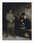 The waiting room, 1850 by Honore Daumier