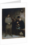 The waiting room, 1850 by Honore Daumier