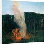 Column of smoke, 1900, by Plinio Nomellini by Plinio Nomellini