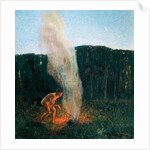 Column of smoke, 1900, by Plinio Nomellini by Plinio Nomellini