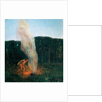 Column of smoke, 1900, by Plinio Nomellini by Plinio Nomellini