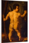 Double portrait of the dwarf Morgante: full view from behind by Agnolo di Cosimo Bronzino