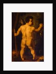 Double portrait of the dwarf Morgante: full view from behind by Agnolo di Cosimo Bronzino