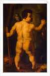 Double portrait of the dwarf Morgante: full view from behind by Agnolo di Cosimo Bronzino