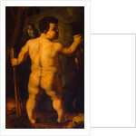 Double portrait of the dwarf Morgante: full view from behind by Agnolo di Cosimo Bronzino