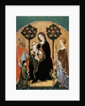 Madonna with Child and Saint Catherine, Saint Nicolas and Donor by Gentile da Fabriano