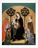 Madonna with Child and Saint Catherine, Saint Nicolas and Donor by Gentile da Fabriano