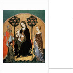 Madonna with Child and Saint Catherine, Saint Nicolas and Donor by Gentile da Fabriano