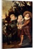 Three children with goat cart, c.1620 by Frans Hals