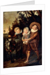 Three children with goat cart, c.1620 by Frans Hals