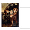 Three children with goat cart, c.1620 by Frans Hals
