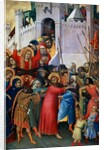 The Carrying of the Cross, wing of devotional retable, Orsini Polyptych, c.1335 by Simone Martini