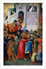 The Carrying of the Cross, wing of devotional retable, Orsini Polyptych, c.1335 by Simone Martini