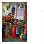 The Carrying of the Cross, wing of devotional retable, Orsini Polyptych, c.1335 by Simone Martini