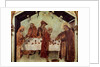 Louis serving the monks at the table by Simone Martini