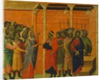 Altarpiece: Christ accused by the Pharisees by Duccio di Buoninsegna
