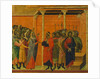 Altarpiece: Christ accused by the Pharisees by Duccio di Buoninsegna